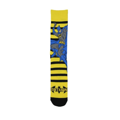 Official Batman 1 Pack Socks Yellow